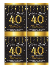 Load image into Gallery viewer, 40th Birthday Wine Labels Printables