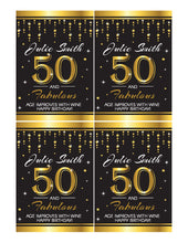 Load image into Gallery viewer, 50th Birthday Wine Labels