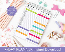 Load image into Gallery viewer, Daily Planner Sheet
