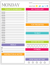 Load image into Gallery viewer, Daily Planner Printable