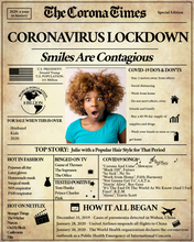 Load image into Gallery viewer, Quarantine Gift | Corona Times Newspaper Poster | Fully Editable