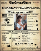 Load image into Gallery viewer, Quarantine Gift | Corona Times Newspaper Poster | Fully Editable