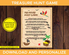 Load image into Gallery viewer, Treasure Hunt Party Game Intructions