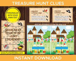 Treasure Hunt Game Clues