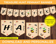 Load image into Gallery viewer, Treasure Hunt Party Pennant Banner