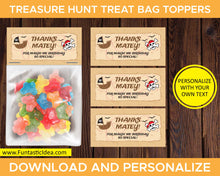 Load image into Gallery viewer, Treasure Hunt Party Treat Bag Toppers