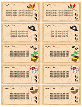 Load image into Gallery viewer, Treasure Hunt Party Clue Notes