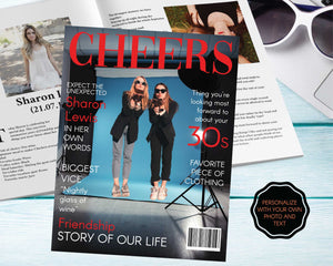 Personalized Fashion Magazine Poster | Editable Digital File