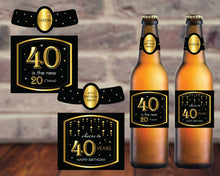 Load image into Gallery viewer, 40th Birthday Beer Labels