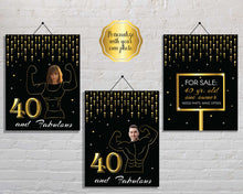 Load image into Gallery viewer, Funny 40th Birthday Signs