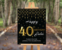 Load image into Gallery viewer, 40th Birthday Party Sign