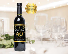 Load image into Gallery viewer, 40th Birthday Wine Labels