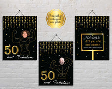 Load image into Gallery viewer, Funny 50th Birthday Party Signs
