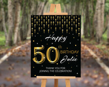 Load image into Gallery viewer, 50th Birthday Party Sign