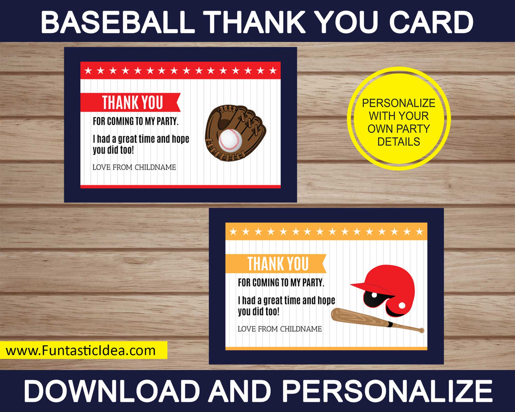 baseball-thank-you-cards-uniquely-designed-easily-personalized-funtastic-idea for Free Printable Baseball Birthday Cards Baseball Thank You Cards| Uniquely Designed & Easily Personalized – Funtastic Idea for Free Printable Baseball Birthday Cards