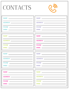 Contact List Planner