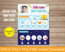 Load image into Gallery viewer, Kids Daily Responsibility Chart