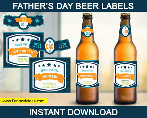 Father's Day Beer Label