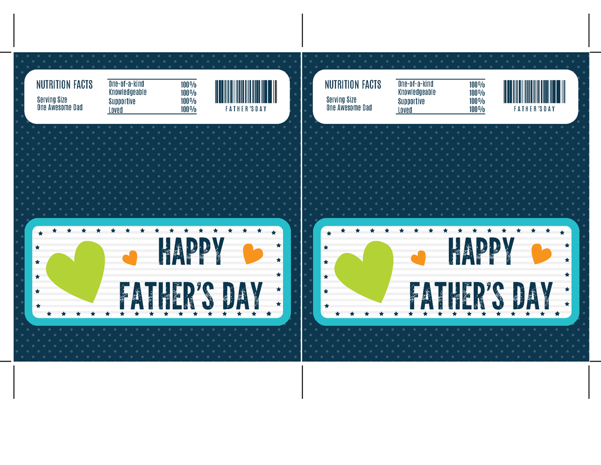 Father's Day Candy Bar Wrapper – Funtastic Idea