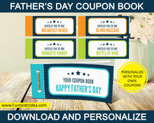 Load image into Gallery viewer, Father&#39;s Day Coupon Book