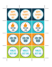 Load image into Gallery viewer, Father&#39;s Day Cupcake Toppers
