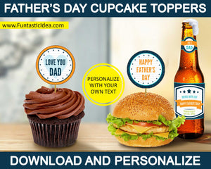 Father's Day Cupcake Toppers