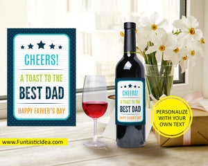 Father's Day Wine Label