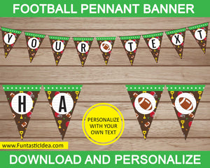 Football Party Pennant Banner
