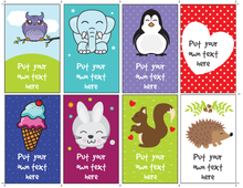 Load image into Gallery viewer, Personalized Lunchbox Notes for Kids