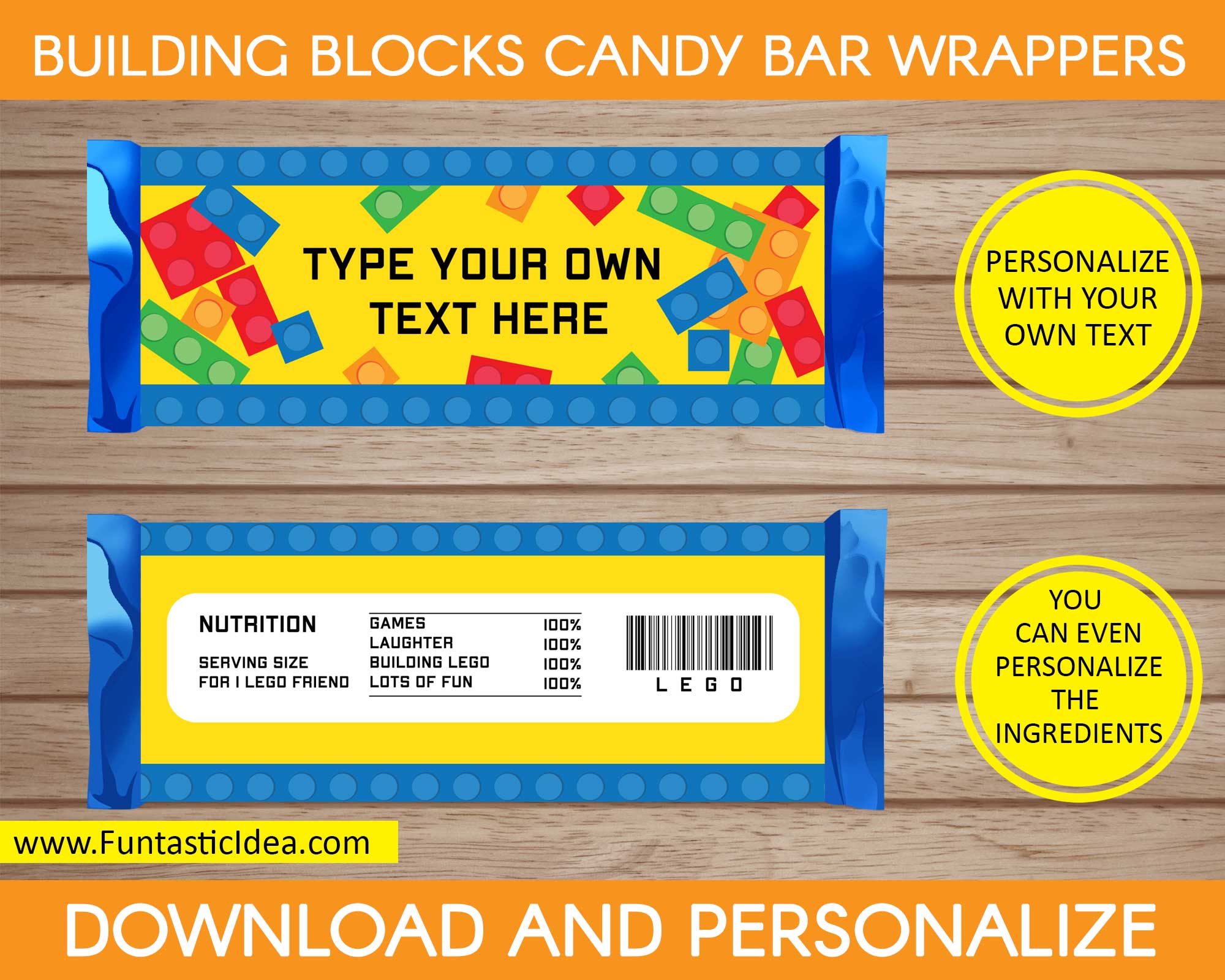 Candy Wrapper Template Download