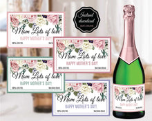 Load image into Gallery viewer, Mother day Champagne Labels
