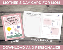 Load image into Gallery viewer, Mothers Day Card from Child to Mom