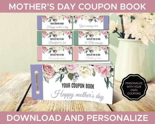 Mothers Day Coupon Book