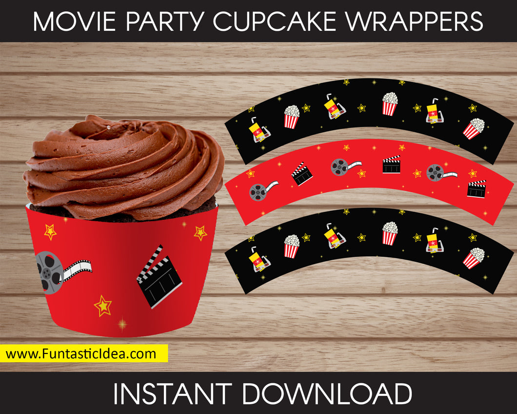 Movie Party Cupcake Wrappers