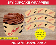 Load image into Gallery viewer, Spy Party Cupcake Wrappers