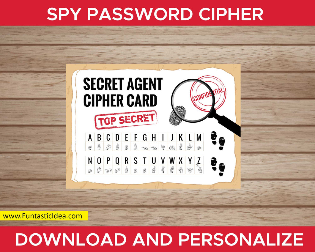 Spy Party Password Cipher
