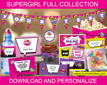 Load image into Gallery viewer, Supergirl Party Decorations