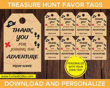 Load image into Gallery viewer, Treasure Hunt Party Favor Tags