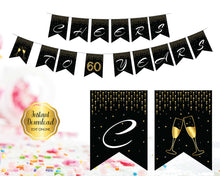 Load image into Gallery viewer, 60th Birthday Pennant Banner