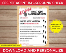 Load image into Gallery viewer, Spy Party Secret Agent Background Check