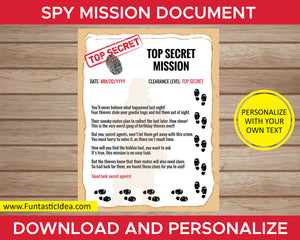 Spy Party Mission Document Written in Rhymes