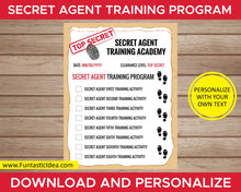 Load image into Gallery viewer, Spy Party Secret Agent Training Academy Document